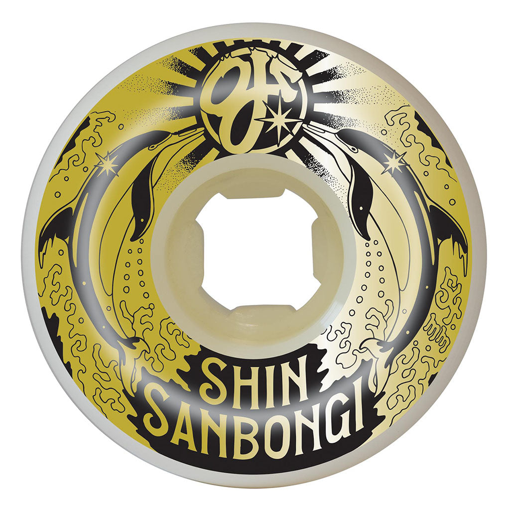 OJ Wheels 54mm Shin Sanbongi Dolphins Gold Double Duro White Mini Combo 101a/95a - White