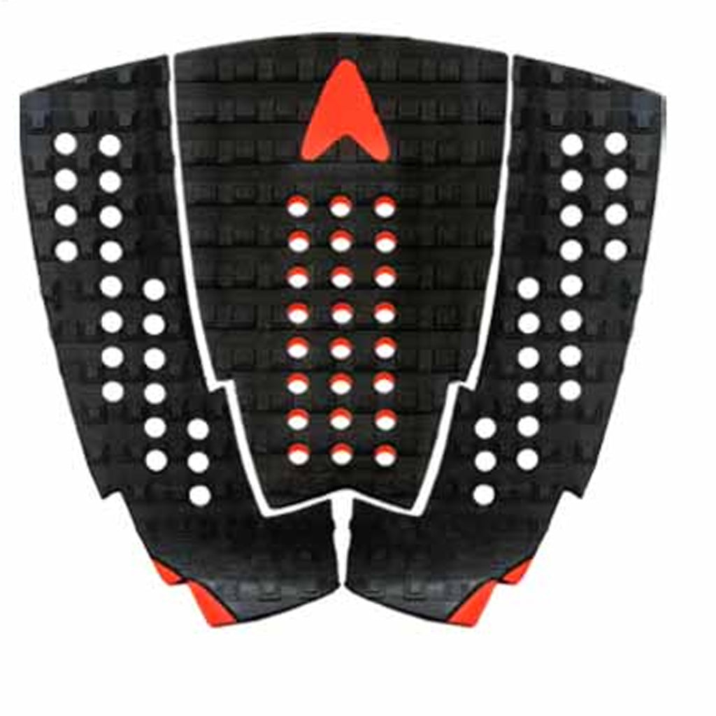 Astrodeck Wide Tail Traction Pad - Black/Red