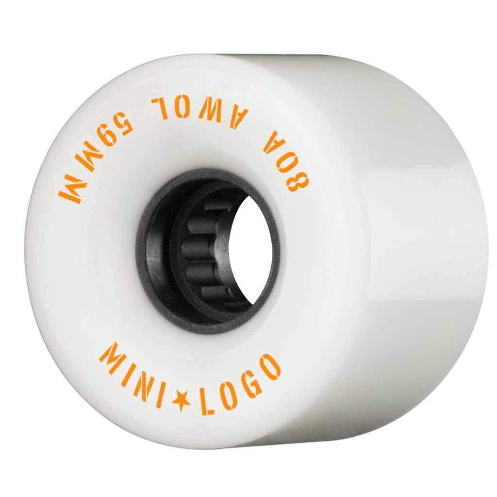 Mini Logo Awol 59mm Skateboard Wheels - White - Seaside Surf Shop 