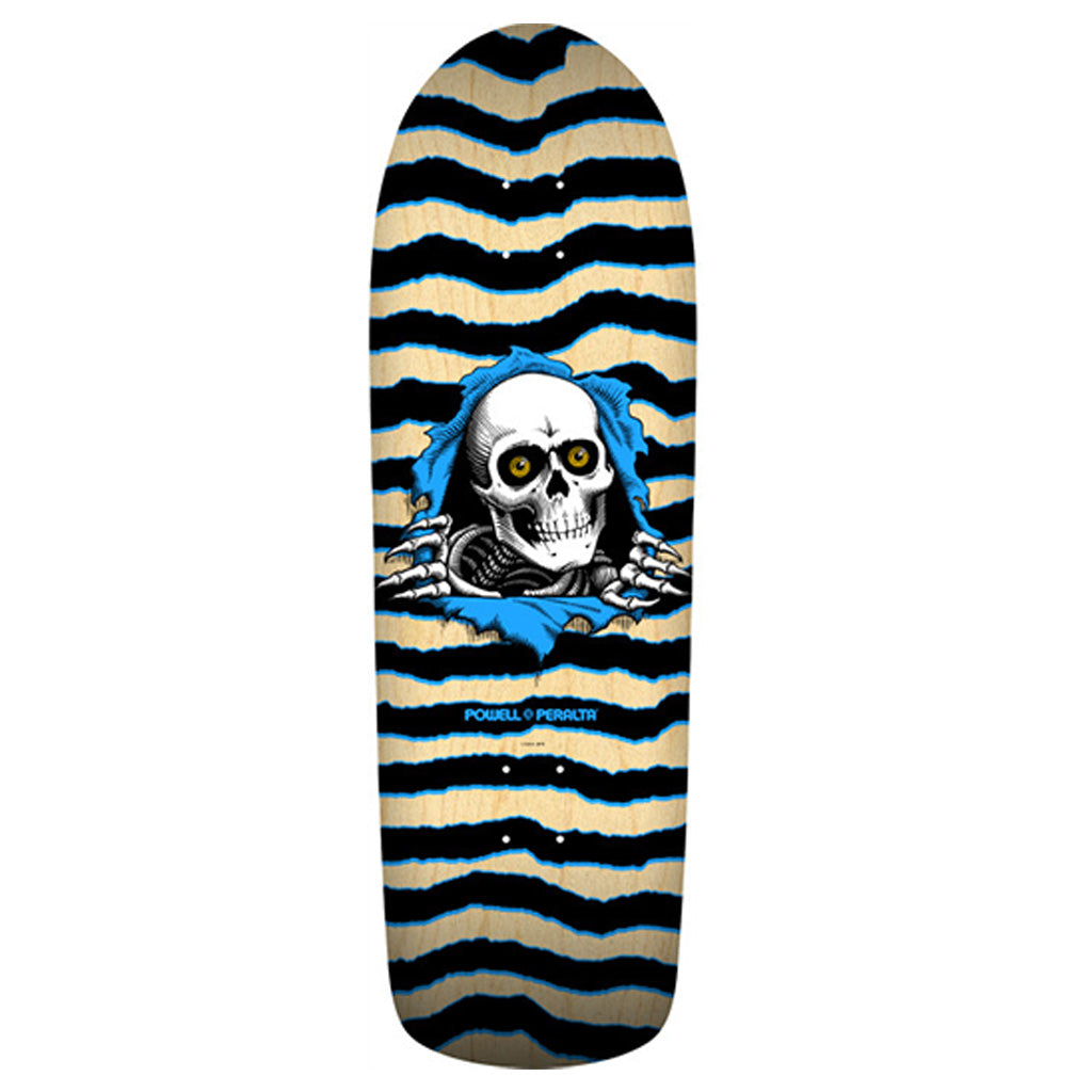 Powell Peralta Old School Ripper Natural Blue Deck - 9.89x31.32 - Seaside Surf Shop 