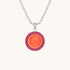 Saint Christopher Medium Medal - Orange/Hot Pink - Seaside Surf Shop 