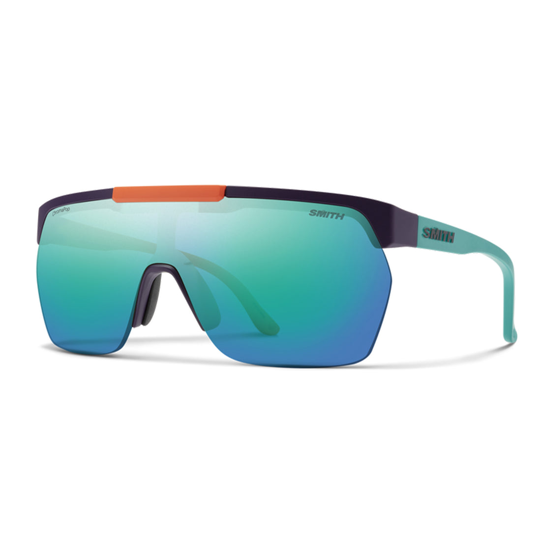 Smith Optics XC | Matte Purple / Cinder / Hi Viz / Opal + ChromaPop Opal Mirror Lens - Seaside Surf Shop 