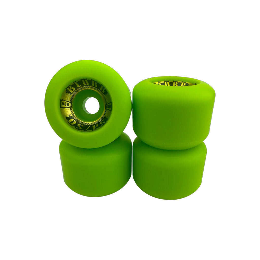 Blurr Wheels Re-issue-LIME - 60mm / 96A - Lime