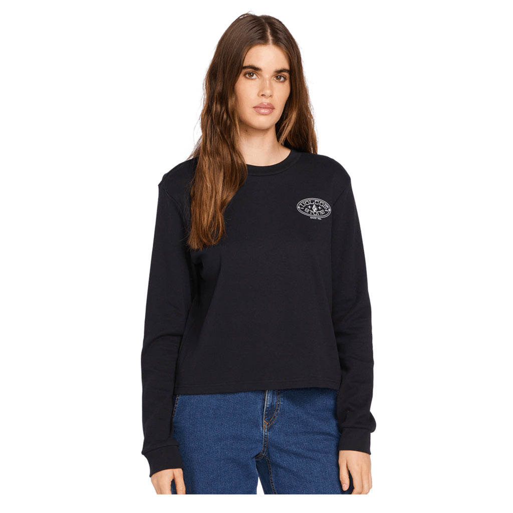 Volcom Womens Thermality L/S Tee - Black