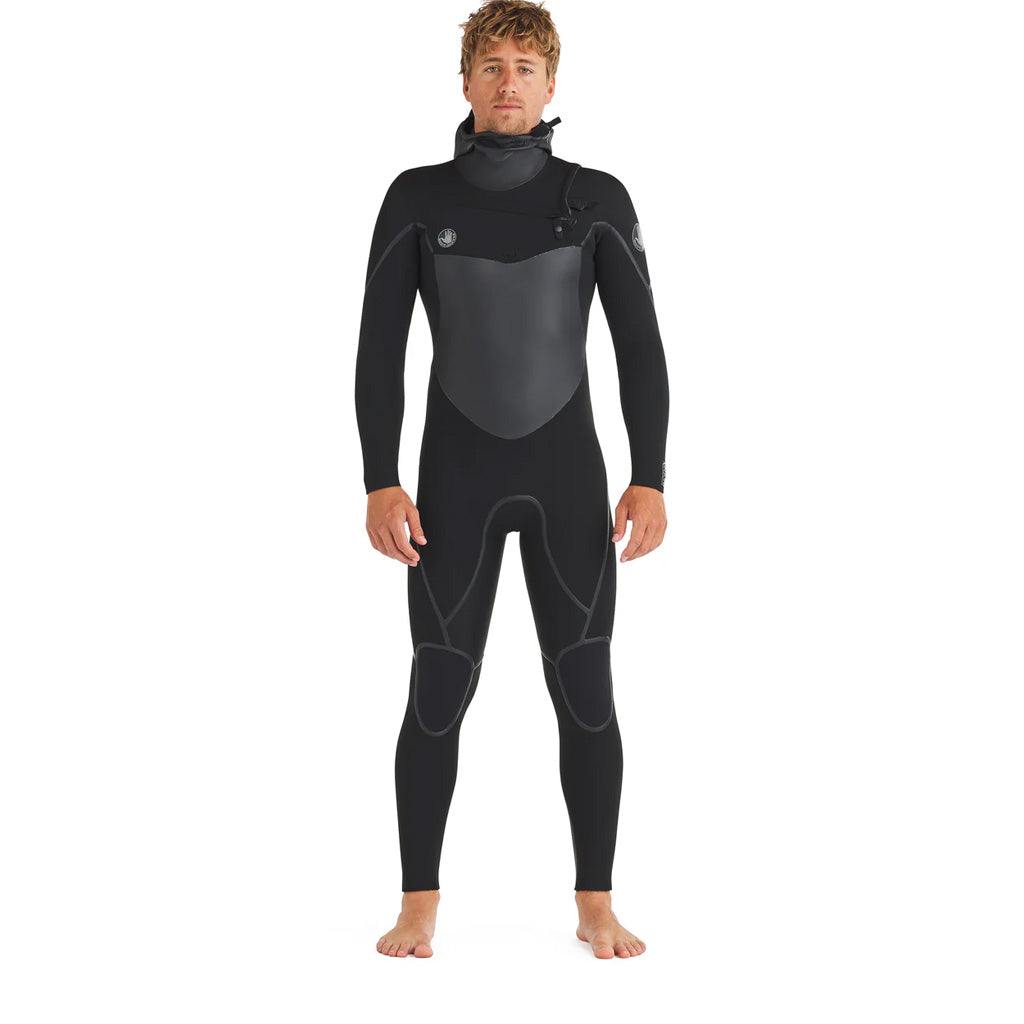 Body Glove Mens Phoenix Hooded  5.5/4.5mm Chest Zip Wetsuit - Black