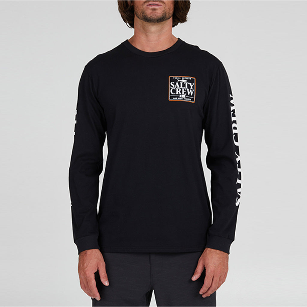 Salty Crew Mens Coaster Premium L/S Tee - Black - Seaside Surf Shop 