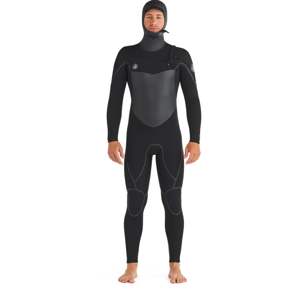 Body Glove Mens Phoenix Hooded 5.5/4.5mm Chest Zip Wetsuit - Black