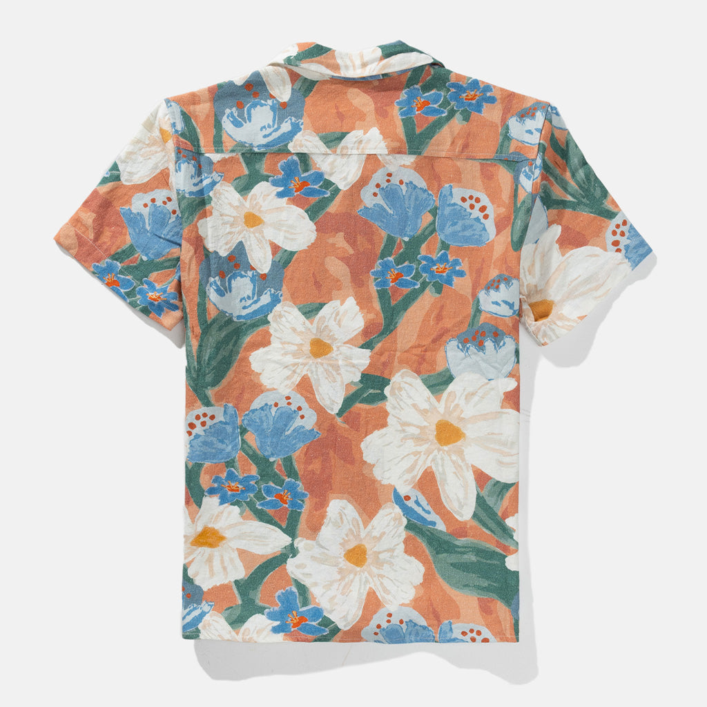 Rhythm Mens Lost Orchid S/S Shirt - Melon