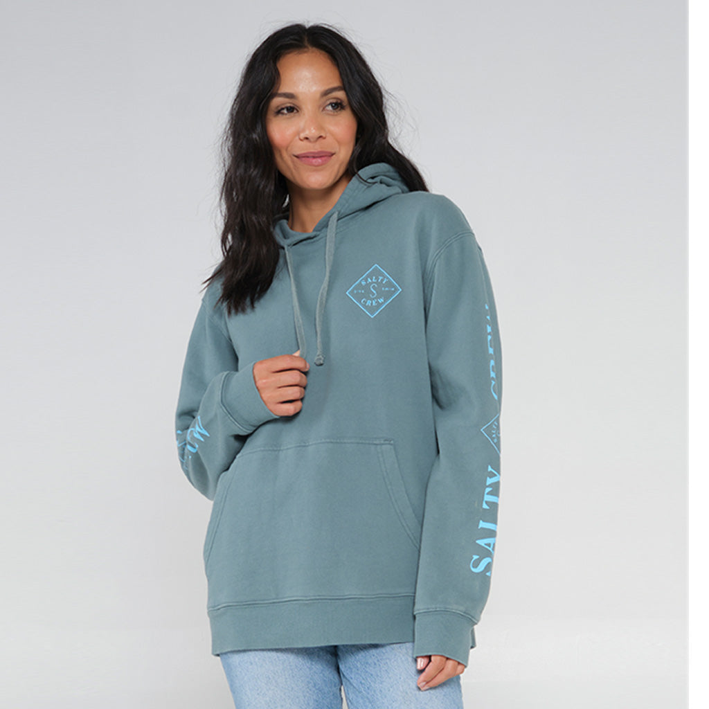 Salty Crew Womens Tippet Premium Hoody - Atlantic Green - Seaside Surf Shop 