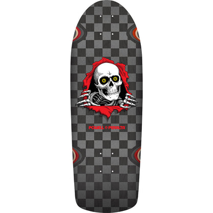 Powell Peralta OG Ripper Checker Silver Black Deck - 10x30