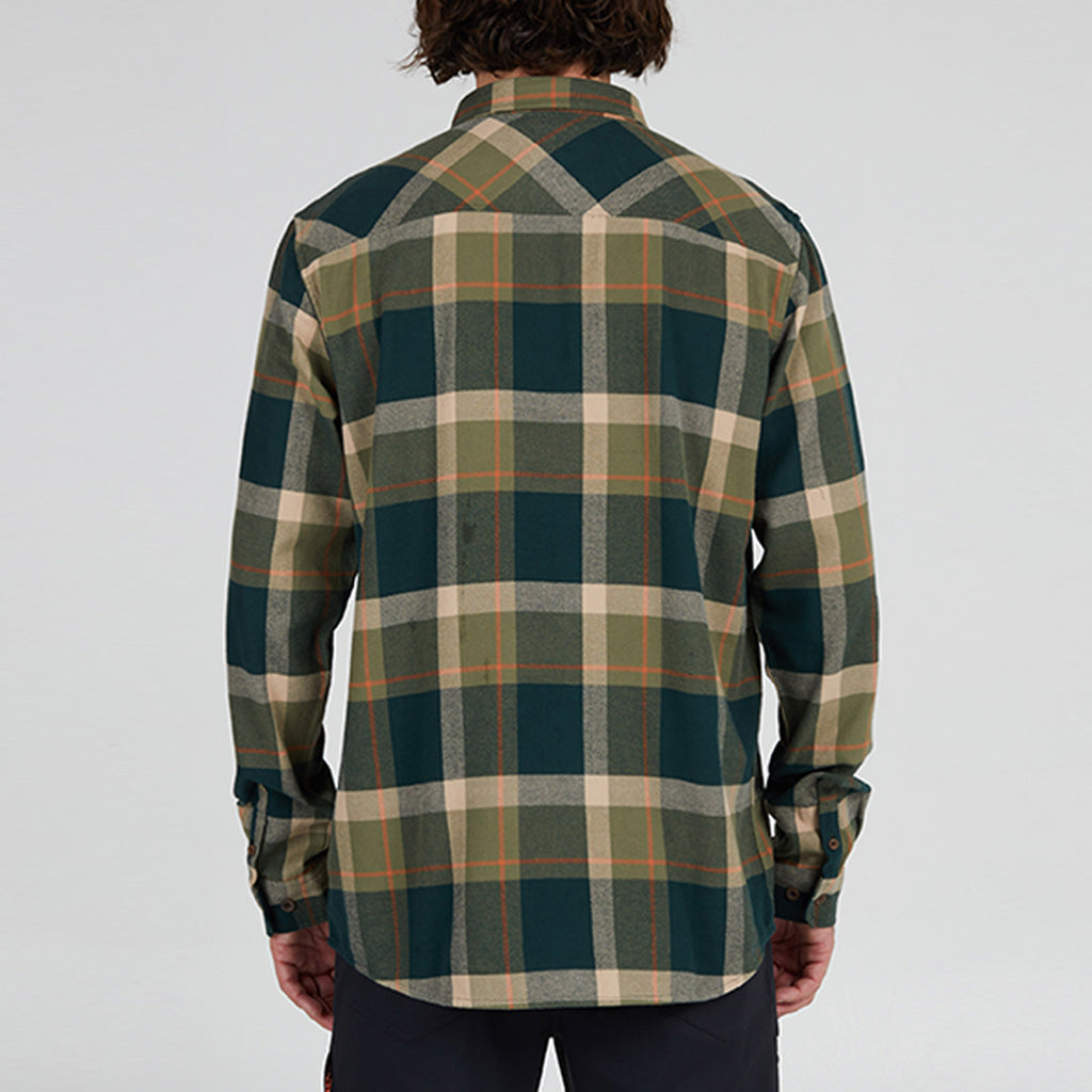 Salty Crew Mens Dawn Patrol Flannel - Spruce - Seaside Surf Shop 