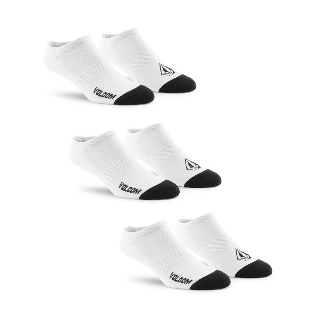 Volcom Stone Ankle Sock - White 3pk