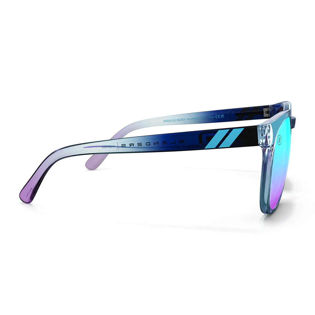 Blender Sunglasses - H-Series - Miracle Nicky - Polarized Purple/Blue Mirrored