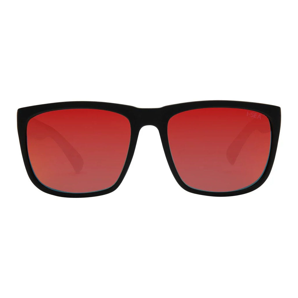 I-SEA Wyatt -  Black/Red Polarized Lens