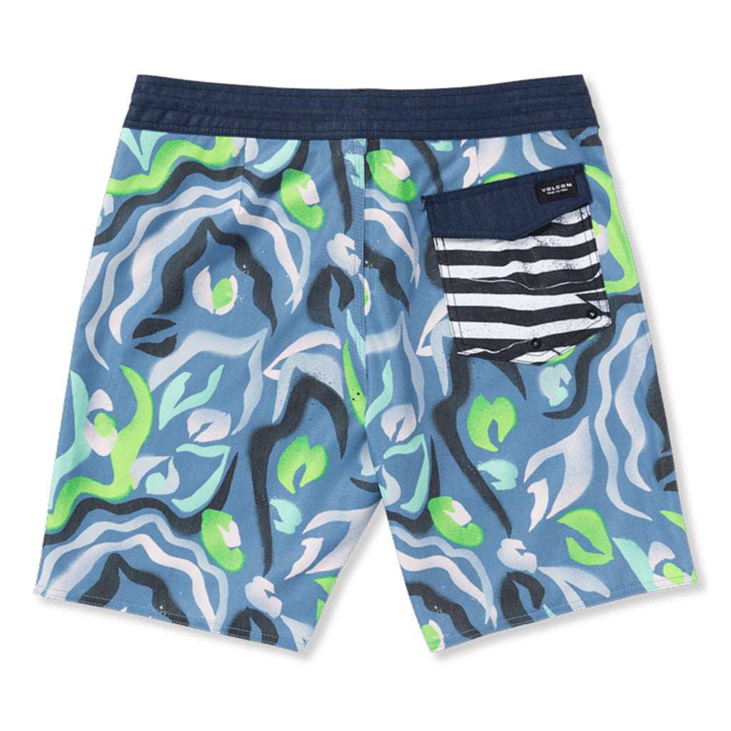 Volcom Warped Stoney 19&quot; Boardshort - Stone Blue