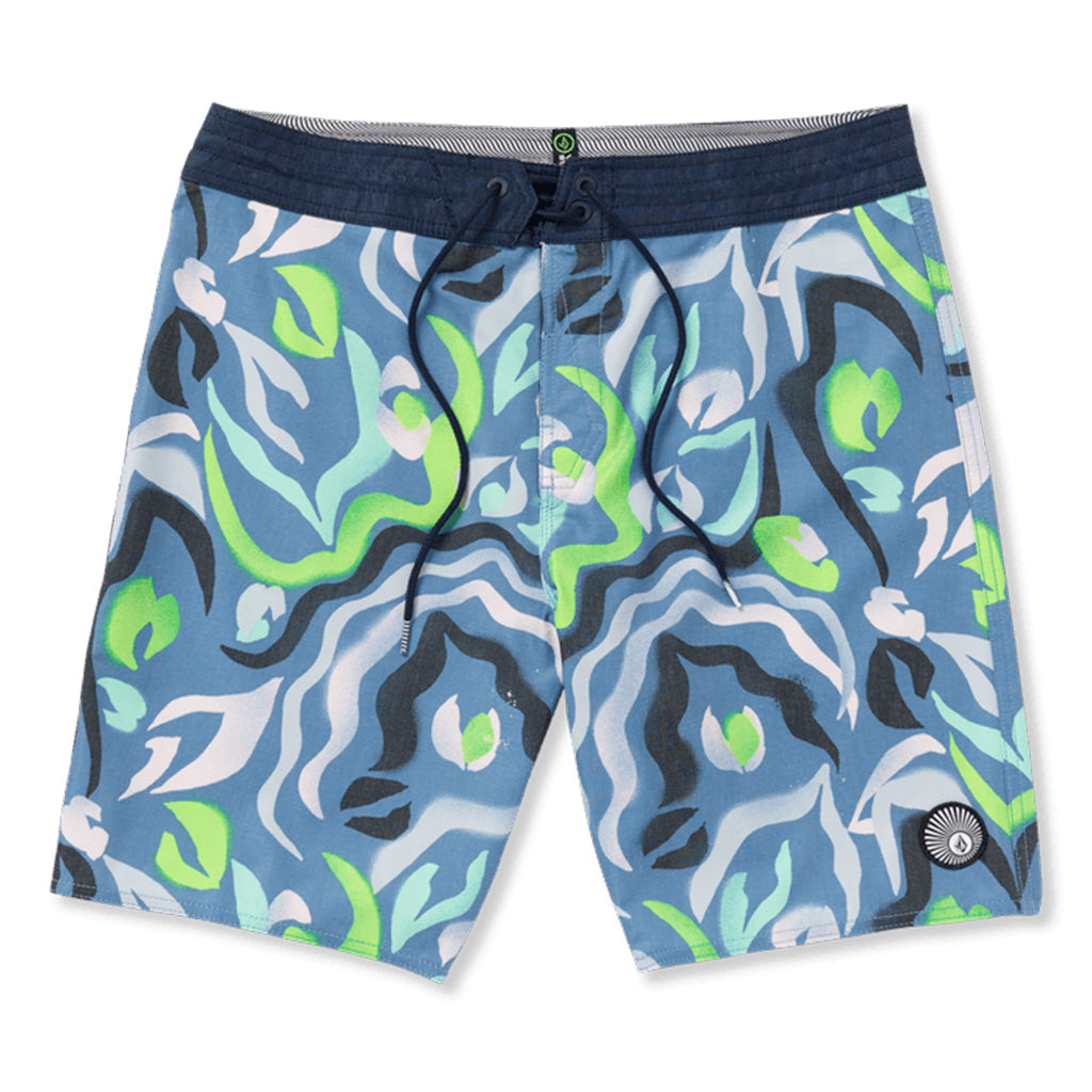 Volcom Warped Stoney 19&quot; Boardshort - Stone Blue