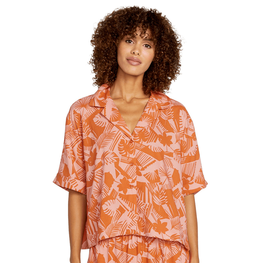 Volcom Womens Excapism Top - Burnt Sienna