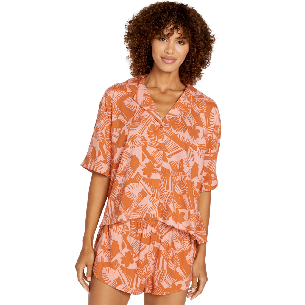 Volcom Womens Excapism Top - Burnt Sienna