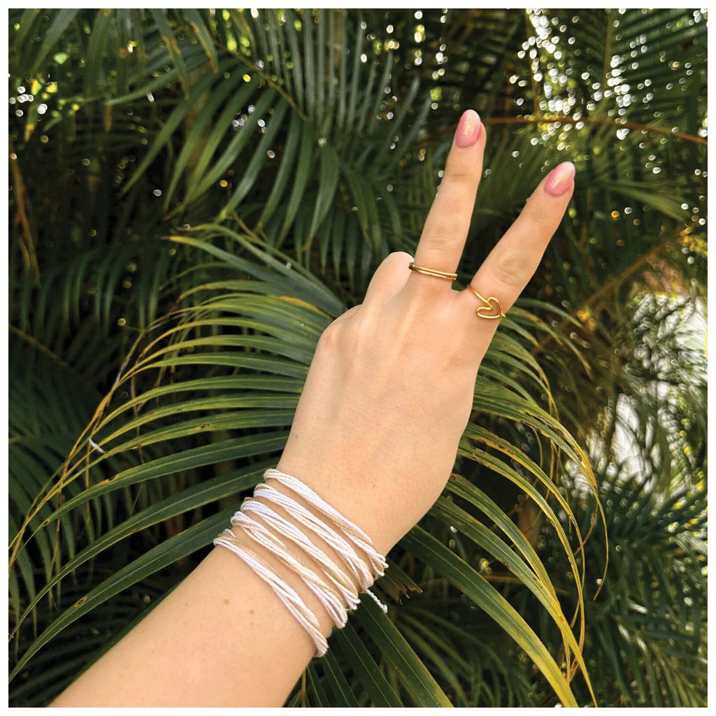 Pura Vida Bracelet - White Sands - Seaside Surf Shop 