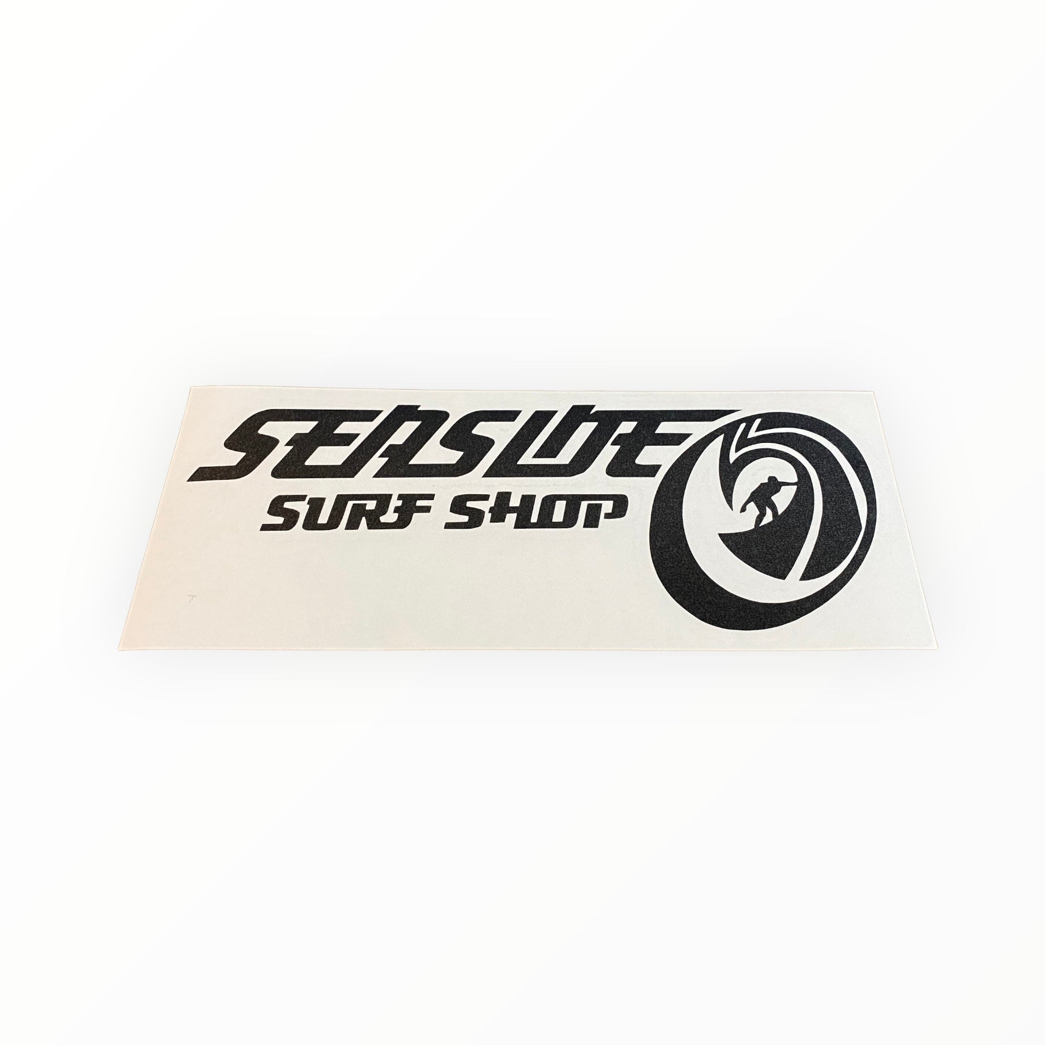 Seaside Surf Shop - OG Rider Transfer Sticker - 8x3&quot; Black