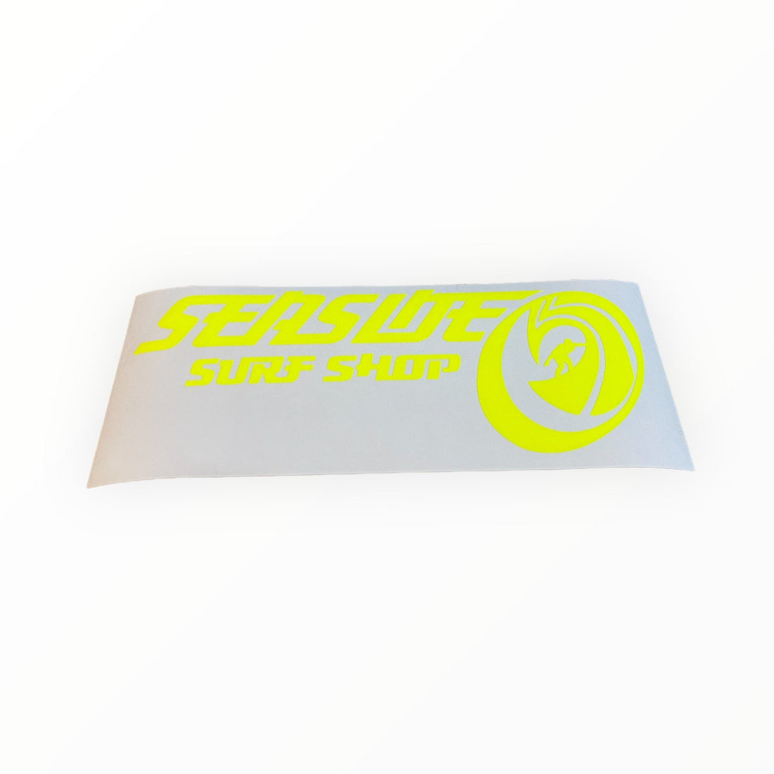 Seaside Surf Shop - OG Rider Transfer Sticker - 8x3&quot; Neon Yellow