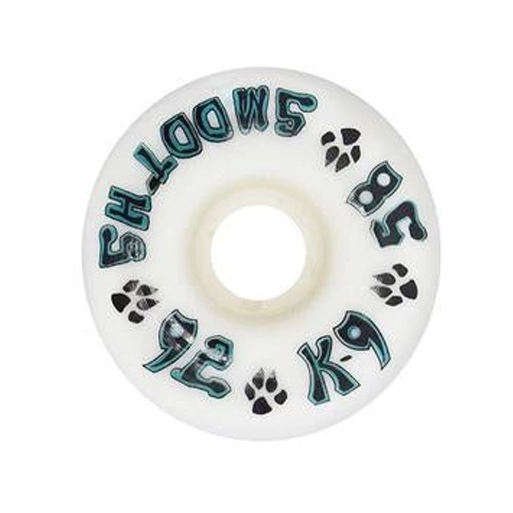 K-9 Smooths Wheels - 58mm x 92a - White - Seaside Surf Shop 