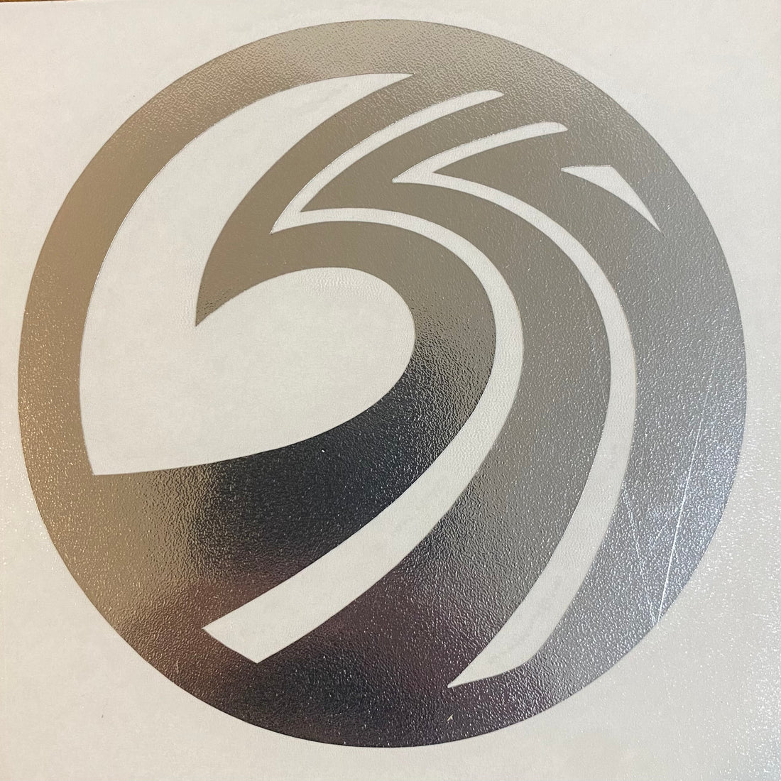 SSS - OG Wave Transfer Sticker - 4.25&quot; - Chrome