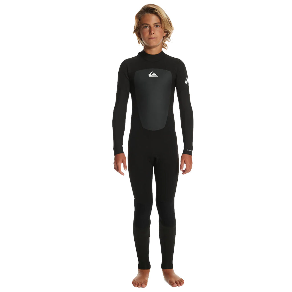 Quiksilver Prologue Boys 5/4/3mm Back Zip Wetsuit - Black-Wetsuits-Quiksilver Wetsuits-8-Seaside Surf Shop