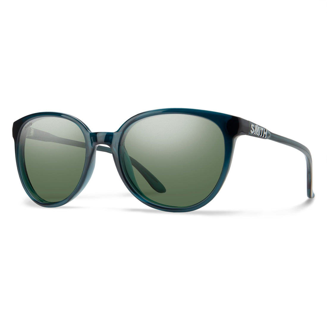 Smith Optics Cheetah | Pacific Crystal/ChromaPop Polarized Gray Green