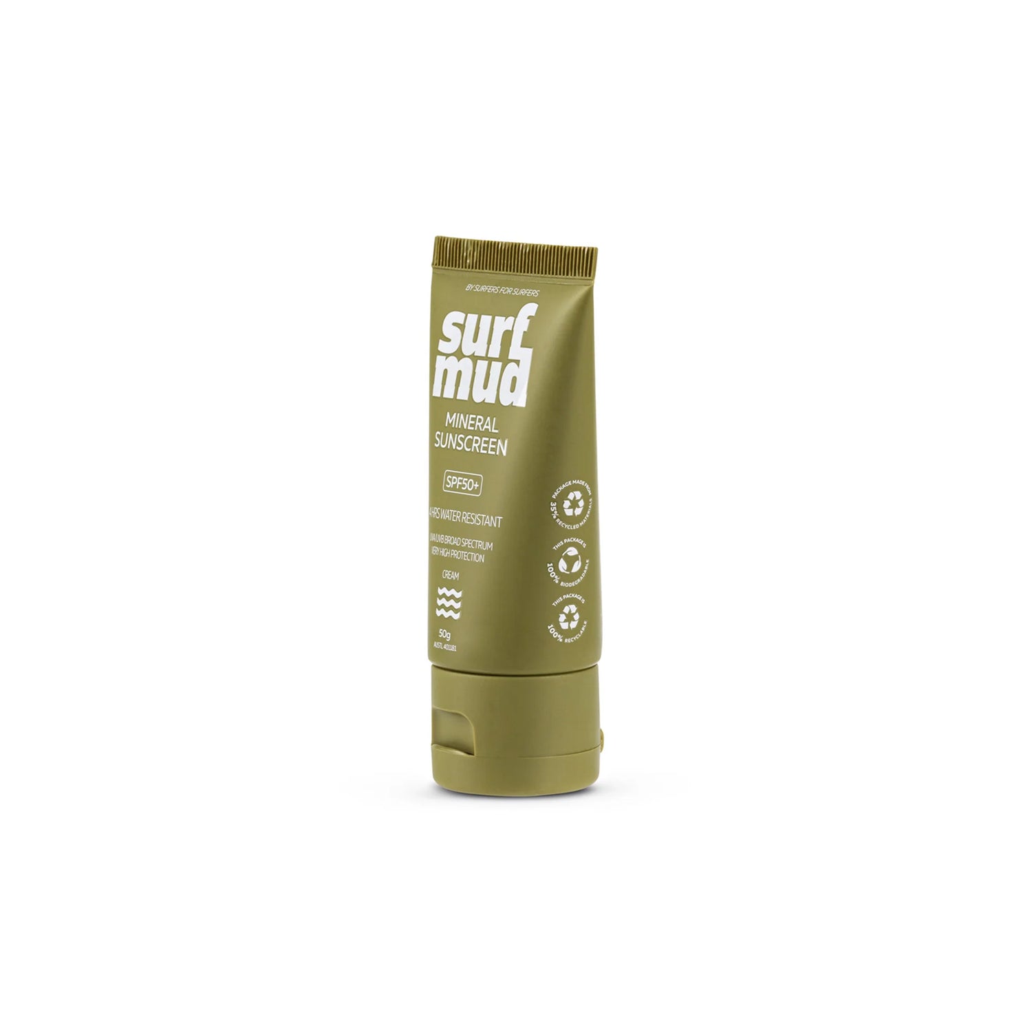 Surfmud - Mineral Sunscreen SPF50  Sunscreen - 50g - Seaside Surf Shop 