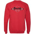 Seaside Surf Shop Unisex Raglan Sponge Fleece Crew Neck - Heather Red - Seaside Surf Shop 