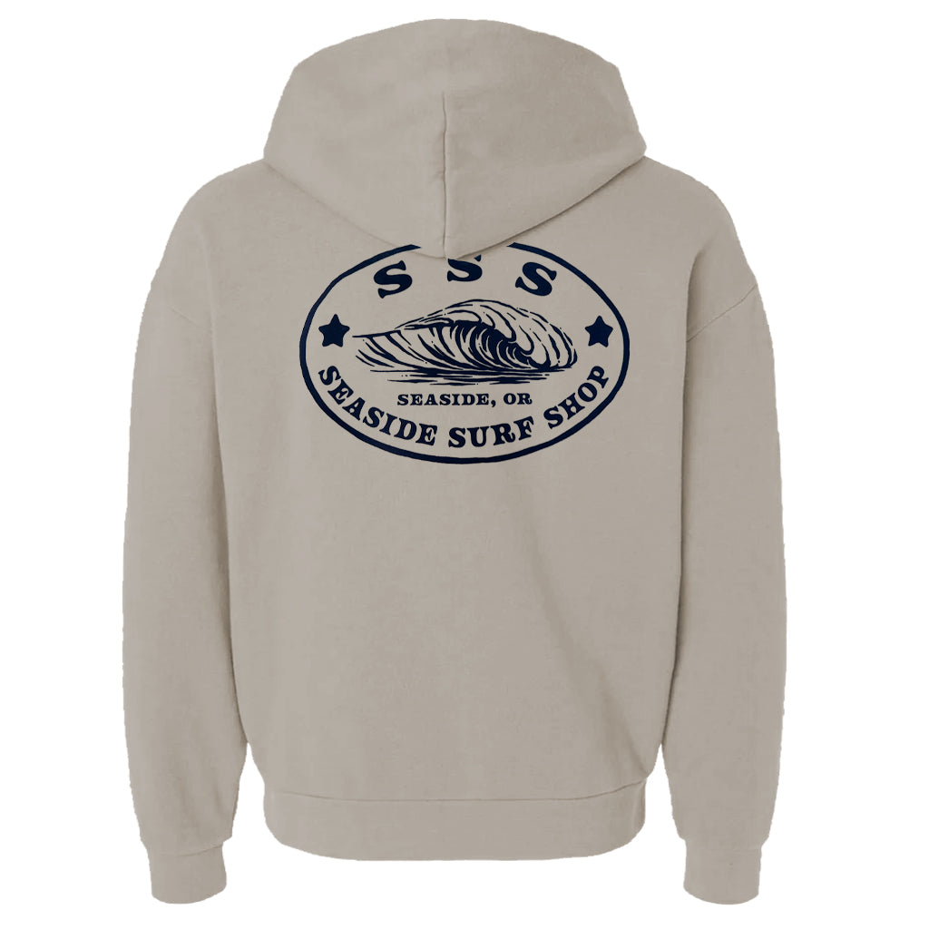 Seaside Surf Shop SSS Blade Wave Pullover - Smoke - Seaside Surf Shop 