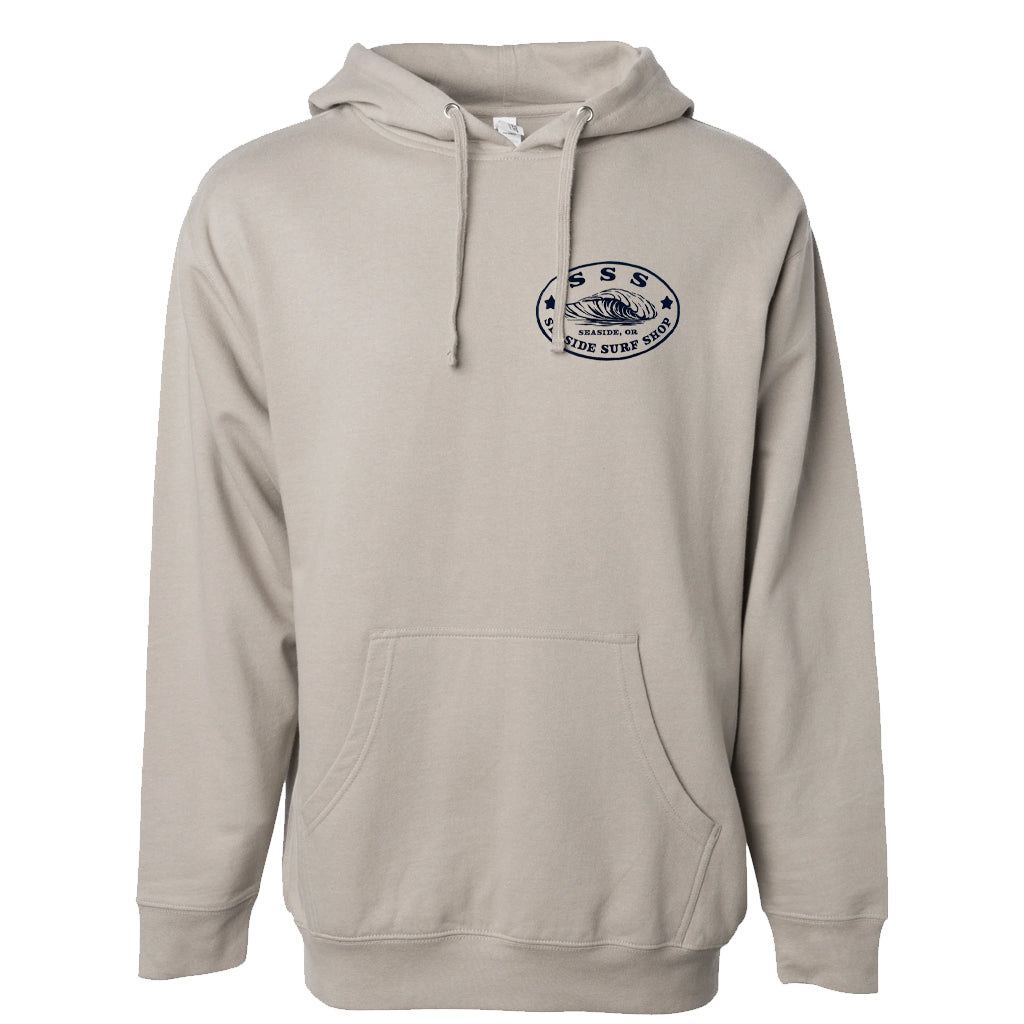 Seaside Surf Shop SSS Blade Wave Pullover - Smoke - Seaside Surf Shop 