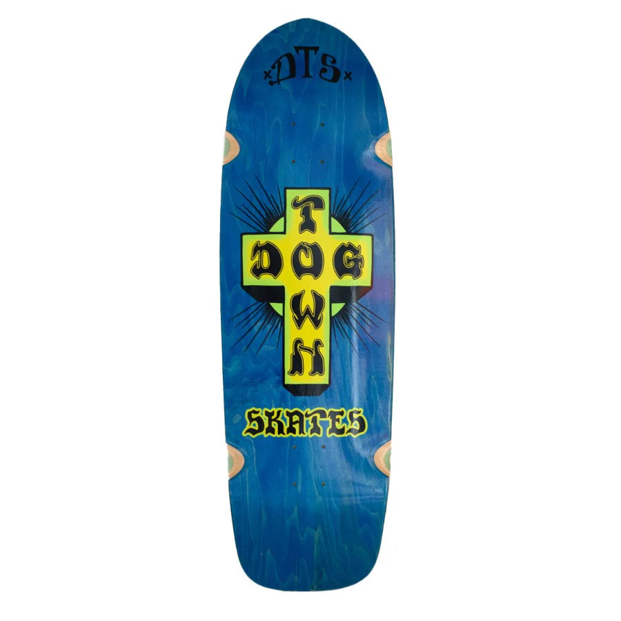 Dogtown Biggest Boy Deck - 10&quot; - Blue Stain/Yellow Cross