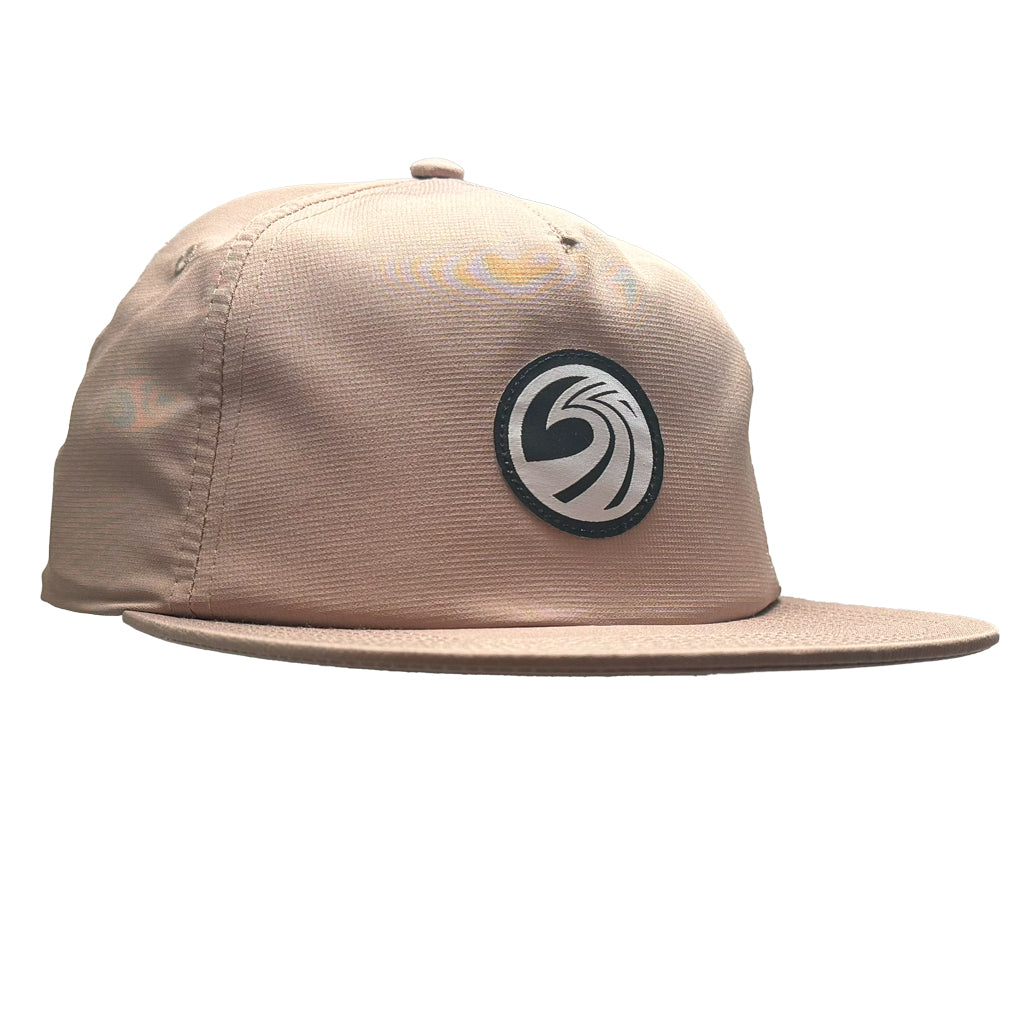 Seaside Surf Shop OG Wave Logo Badge Cap - Khaki - Seaside Surf Shop 