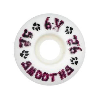 K-9 Smooths Wheels - 52mm x 92a - White - Seaside Surf Shop 