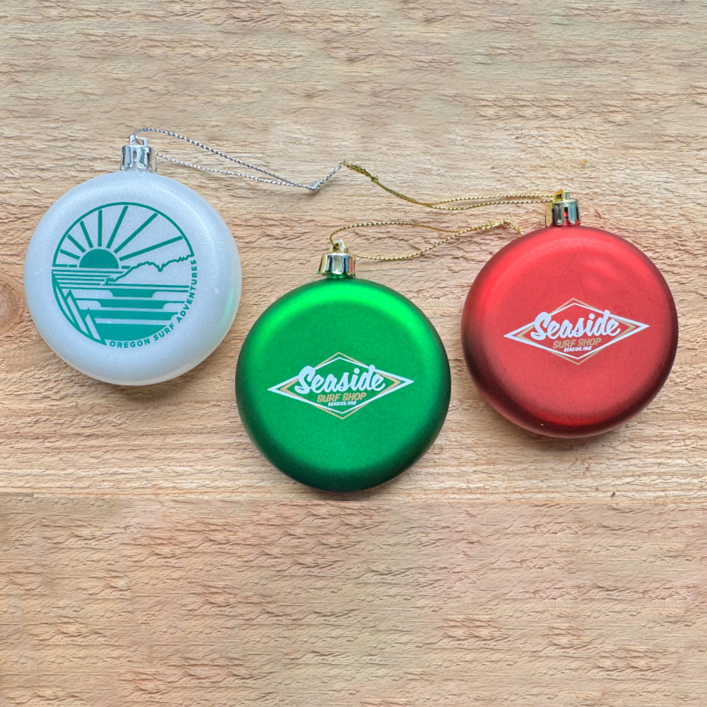 Seaside Surf Shop Christmas Tree Ornaments