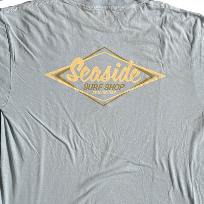 Seaside Surf  Garment Dyed Vintage Logo S/S Tee - Powder