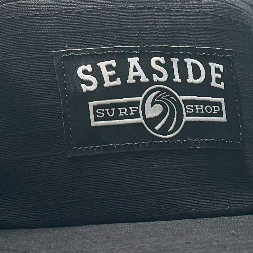 Seaside Surf Shop Campers Cap - Black Canvas Ripstop - Seaside Surf Shop 