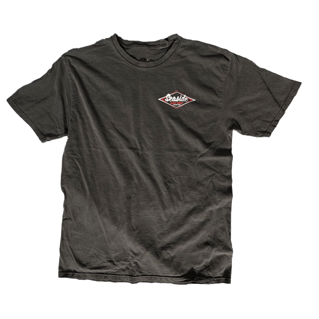 Seaside Surf Garment Dyed Vintage Logo S/S Tee - Smoke