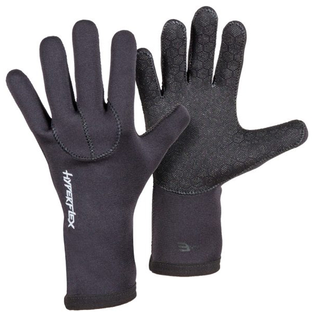 Hyperflex Axs Series 3mm Five Finger Glove - Black - Seaside Surf Shop 