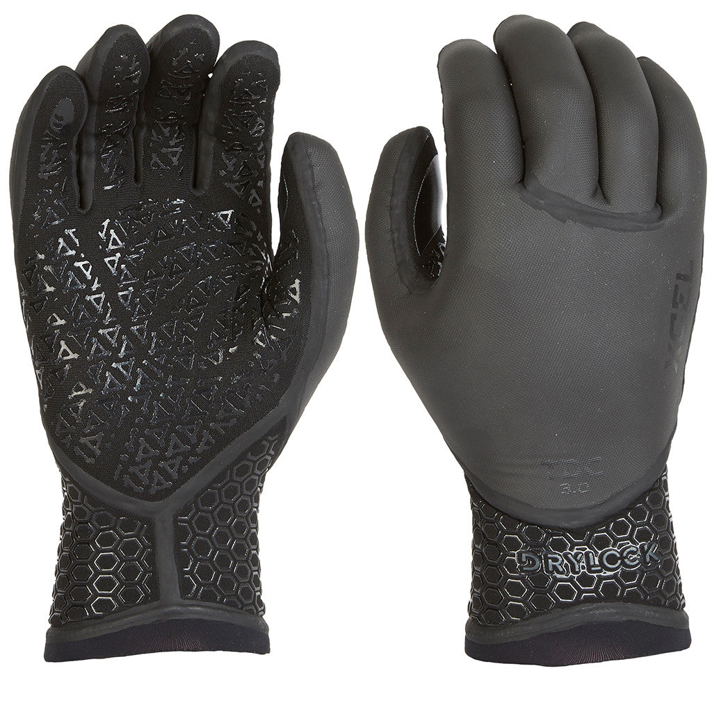 Xcel Drylock 3mm 5 Finger Glove - Black - Seaside Surf Shop 