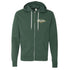 Seaside Surf Shop Vintage Logo Zip Hoody - Alpine Green - Seaside Surf Shop 