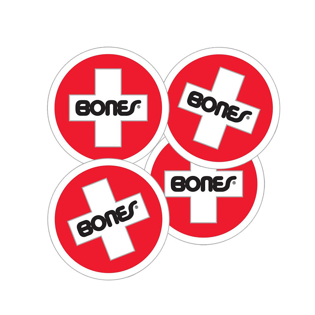 Bones Swiss Chart Logo Sticker - Seaside Surf Shop 