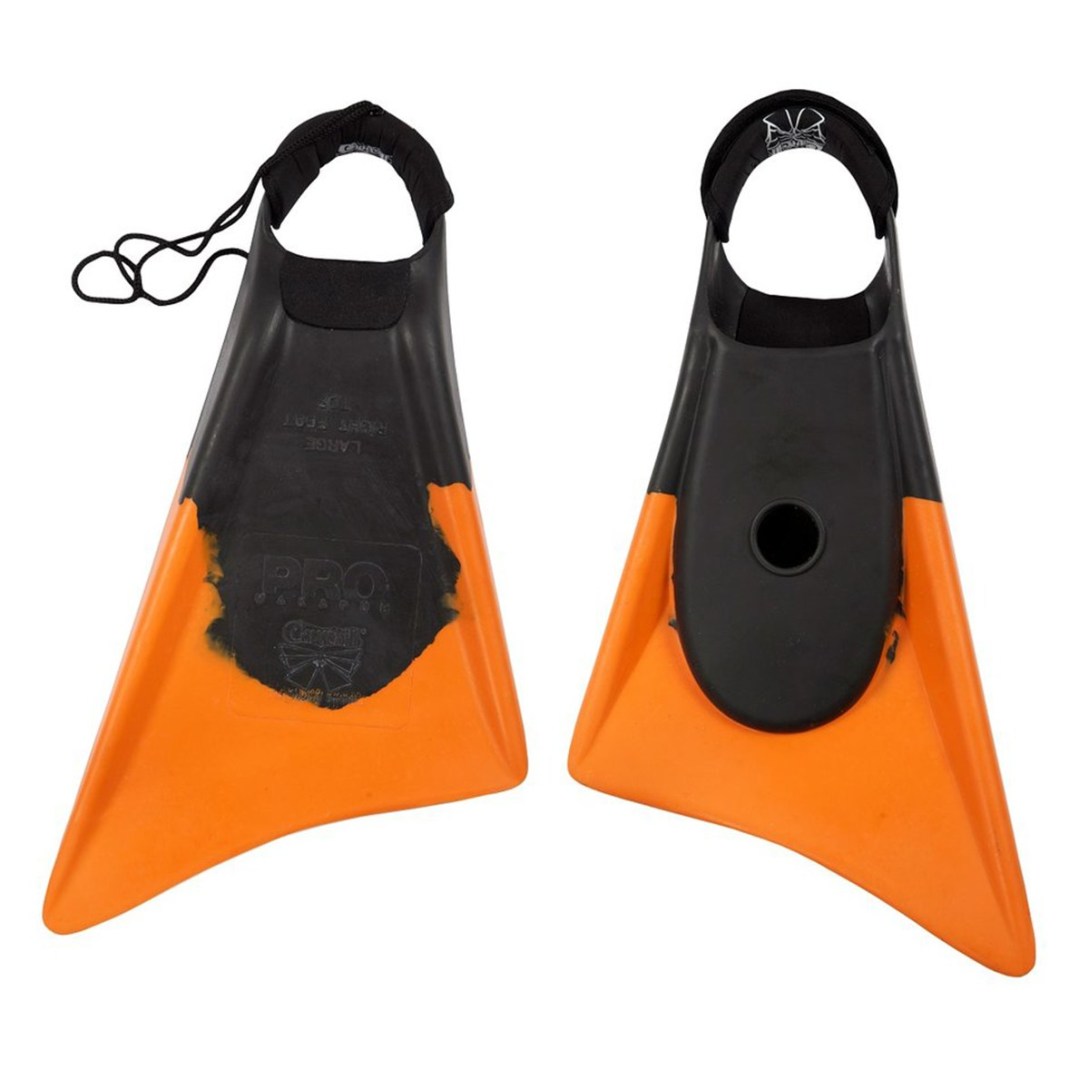 Churchill Swimfins Pro Makapuu - Black/Orange - Seaside Surf Shop 