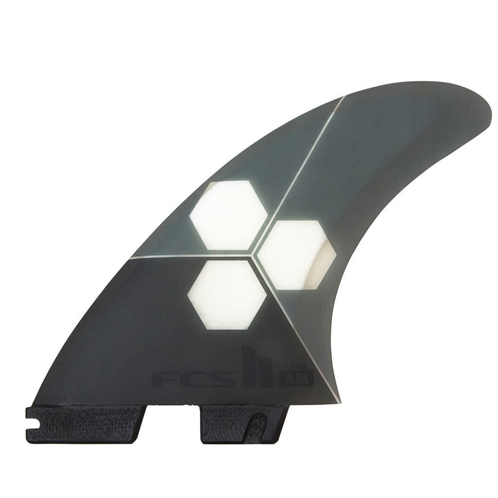 FCS II AM PC Medium Grey Tri Retail Fins - Seaside Surf Shop 