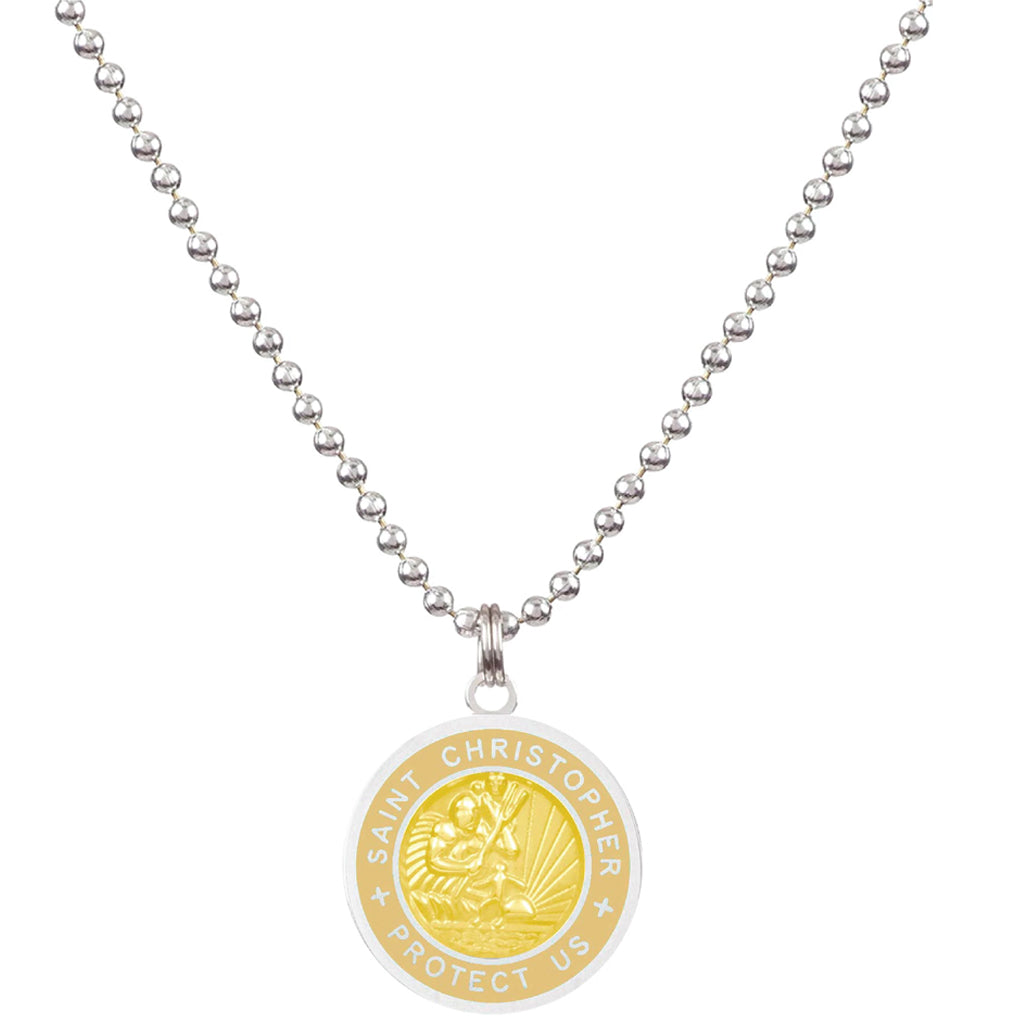 Saint Christopher Medium Medal - Sandy/Blonde - Seaside Surf Shop 