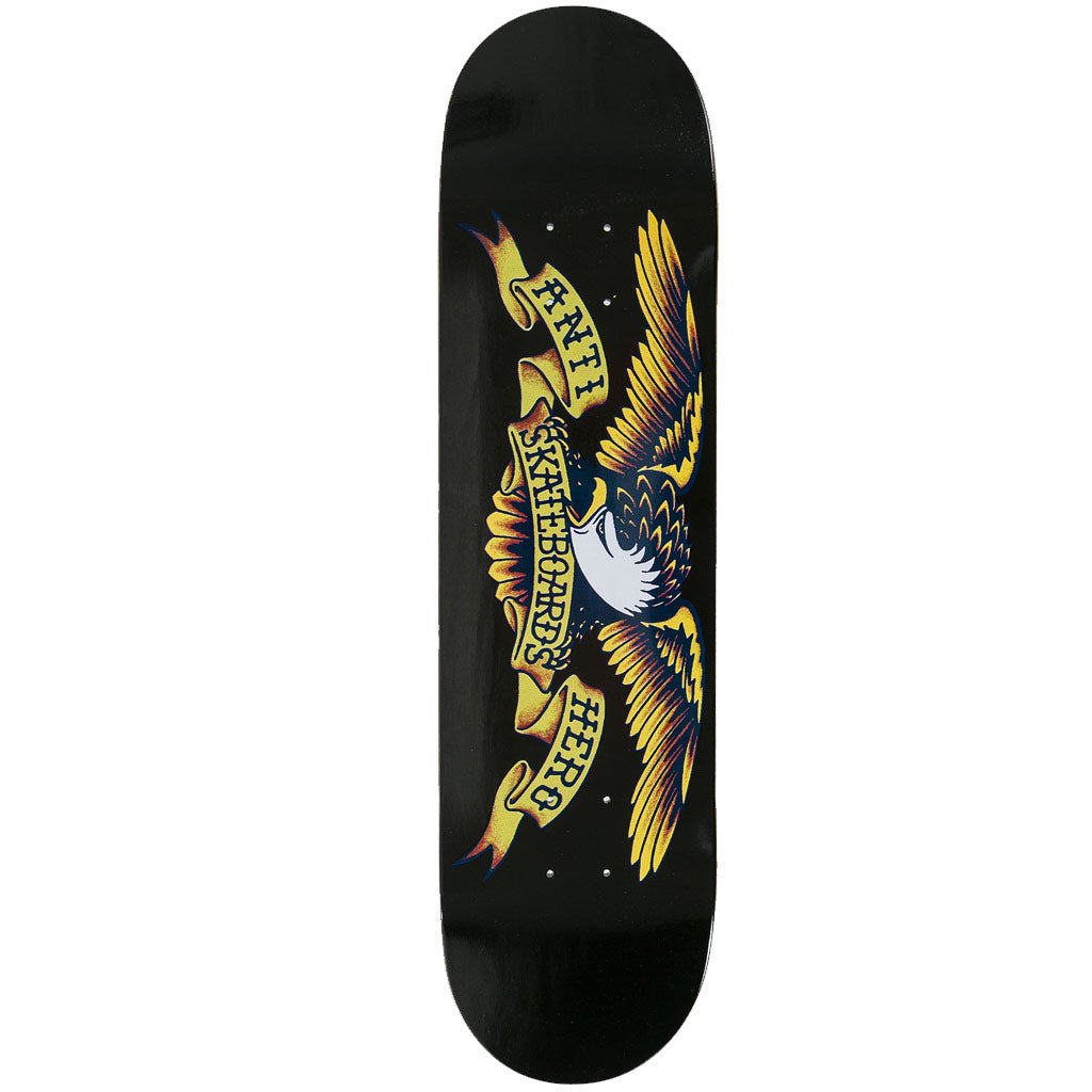 Anti Hero Classic Eagle 8.12&quot; Deck - Black - Seaside Surf Shop 