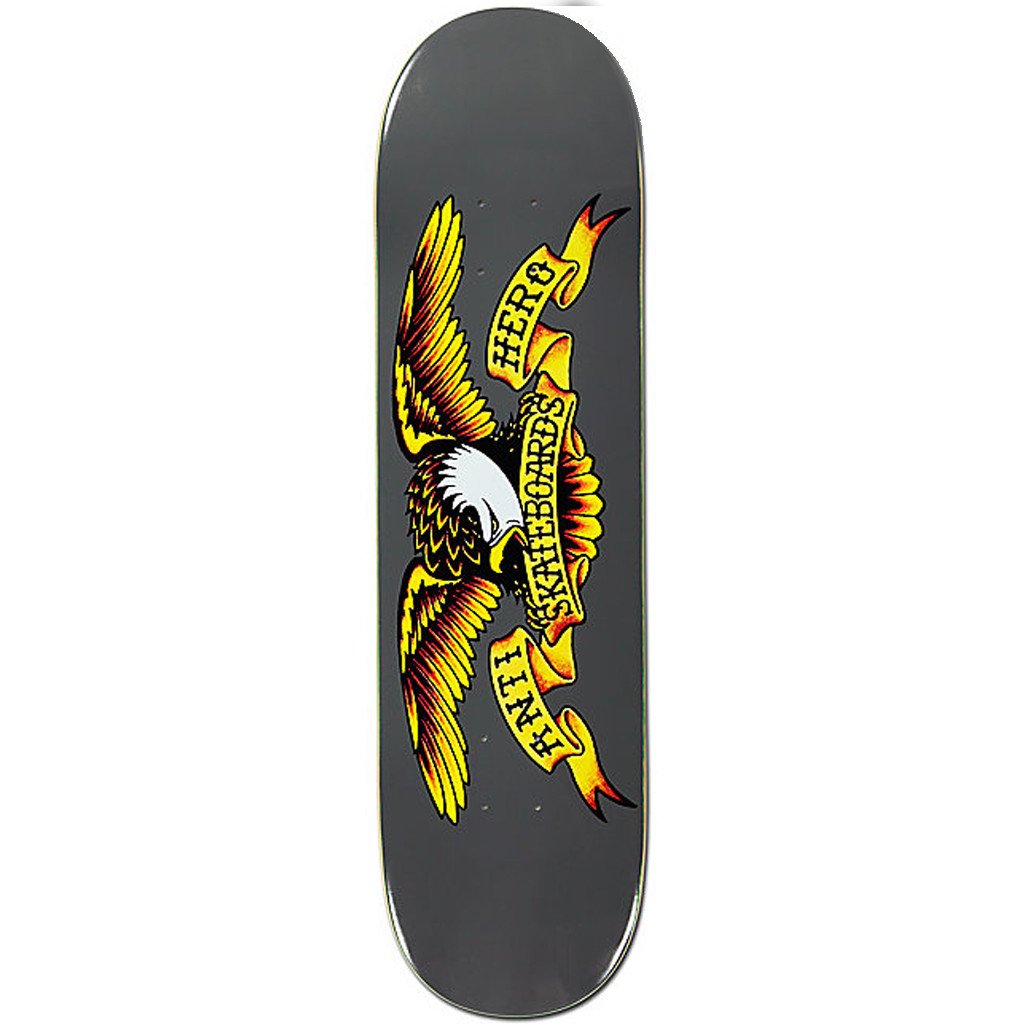 Anti Hero Classic Eagle 8.25&quot; Deck - Grey - Seaside Surf Shop 