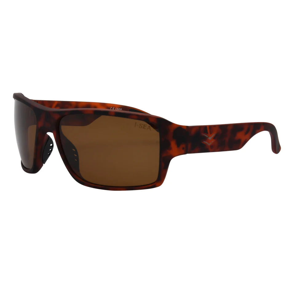 I-SEA Free Bird - Tortoise Rubber Soft Touch/Brown Polarized - Seaside Surf Shop 